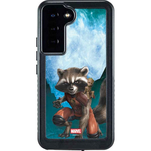 Marvel Rocket and Baby Groot Cosmic Bond Galaxy S23 Plus Waterproof Case