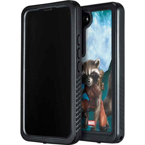 Marvel Rocket and Baby Groot Cosmic Bond Galaxy S23 Plus Waterproof Case