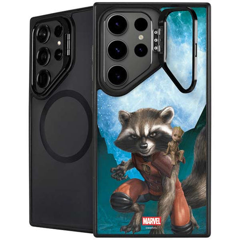 Marvel Rocket and Baby Groot Cosmic Bond Galaxy Cases