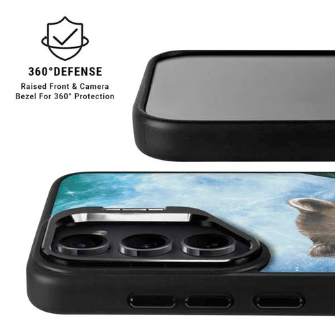 Marvel Rocket and Baby Groot Cosmic Bond Galaxy S25 Plus Kickstand Case