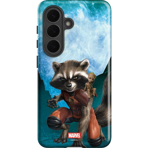 Marvel Rocket and Baby Groot Cosmic Bond Galaxy S26 Plus Impact Case