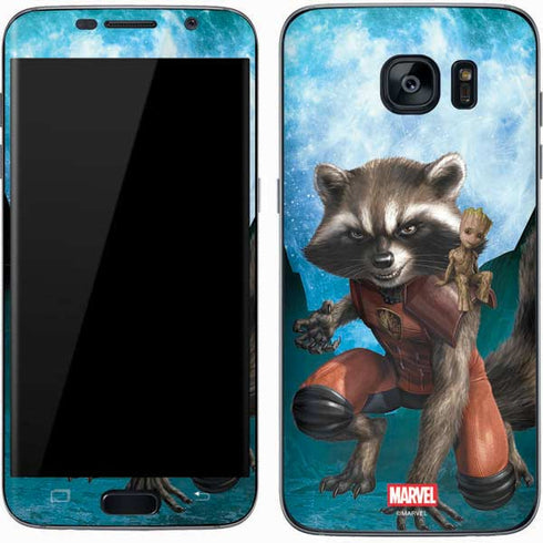 Marvel Rocket and Baby Groot Cosmic Bond Galaxy S7 Skin
