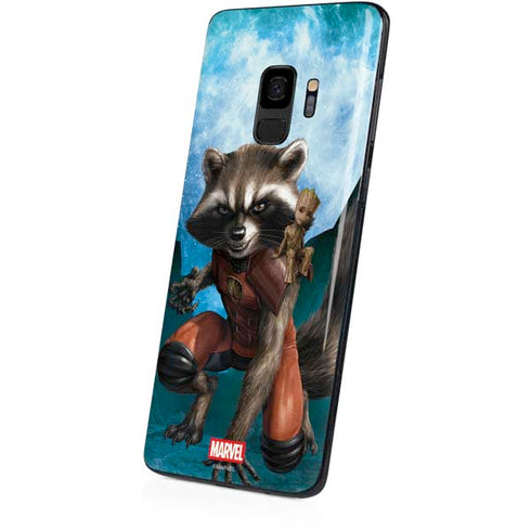 Marvel Rocket and Baby Groot Cosmic Bond Galaxy S9 Skin