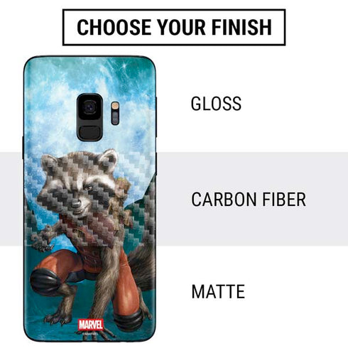 Marvel Rocket and Baby Groot Cosmic Bond Galaxy S9 Skin