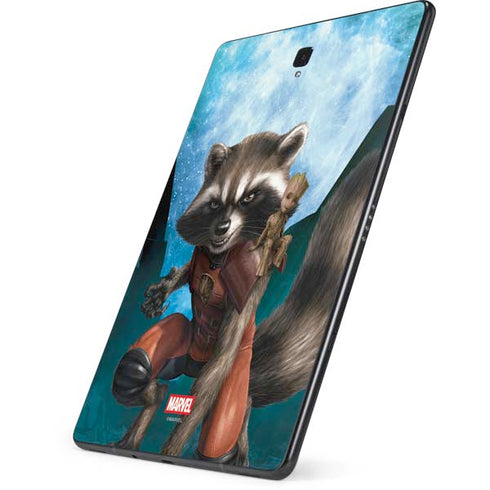 Marvel Rocket and Baby Groot Cosmic Bond Samsung Galaxy Tab Skin