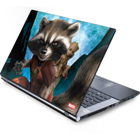 Marvel Rocket and Baby Groot Cosmic Bond Generic Laptop Skin