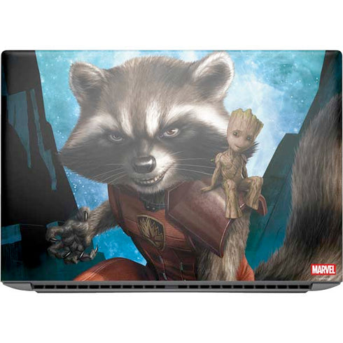 Marvel Rocket and Baby Groot Cosmic Bond HP ZBook Fury 16 G10 Skin