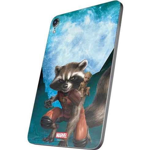 Marvel Rocket and Baby Groot Cosmic Bond Apple iPad Mini Skin