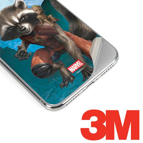 Marvel Rocket and Baby Groot Cosmic Bond iPhone 11 Pro Max Skin