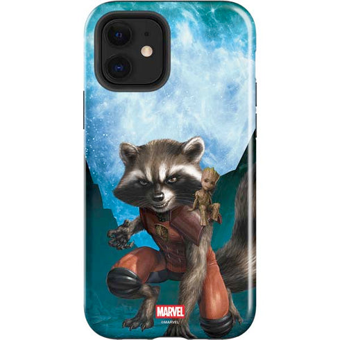 Marvel Rocket and Baby Groot Cosmic Bond iPhone 12 Impact Case