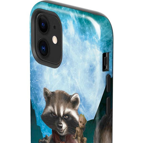 Marvel Rocket and Baby Groot Cosmic Bond iPhone 12 Impact Case