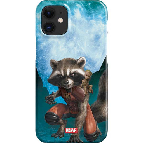 Marvel Rocket and Baby Groot Cosmic Bond iPhone 12 Mini Lite Case