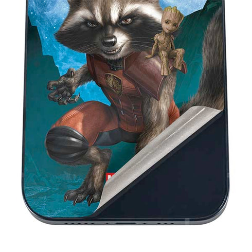 Marvel Rocket and Baby Groot Cosmic Bond iPhone 12 Mini Skin