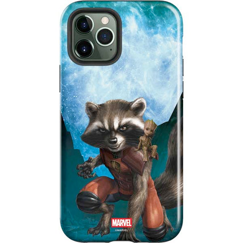 Marvel Rocket and Baby Groot Cosmic Bond iPhone 12 Pro Impact Case