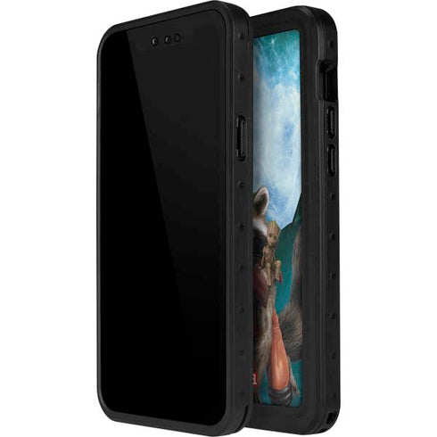 Marvel Rocket and Baby Groot Cosmic Bond iPhone 14 Pro Max Waterproof Case