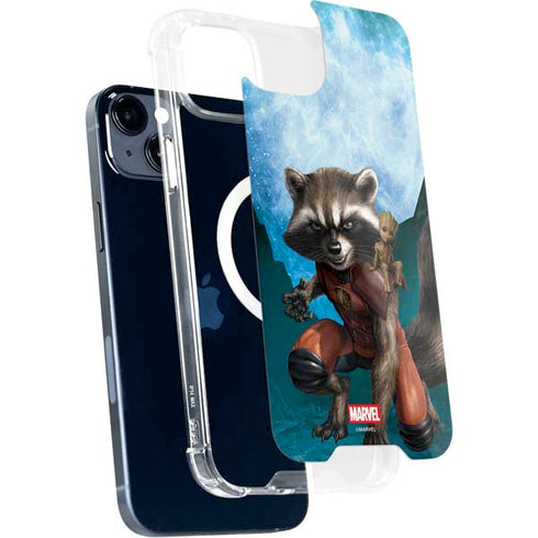 Marvel Rocket and Baby Groot Cosmic Bond iPhone 15 Plus MagSafe Case