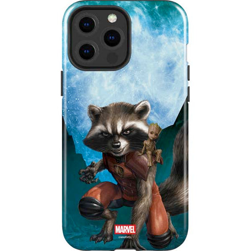 Marvel Rocket and Baby Groot Cosmic Bond iPhone 15 Pro Max Impact Case