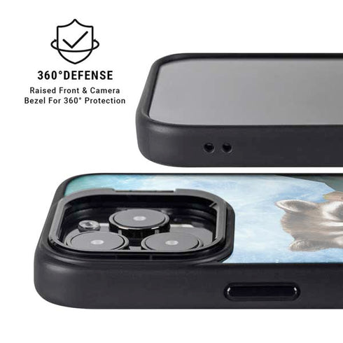 Marvel Rocket and Baby Groot Cosmic Bond iPhone 15 Pro Max Kickstand Case