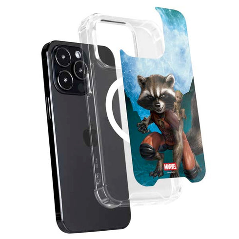 Marvel Rocket and Baby Groot Cosmic Bond iPhone 15 Pro Max MagSafe Case