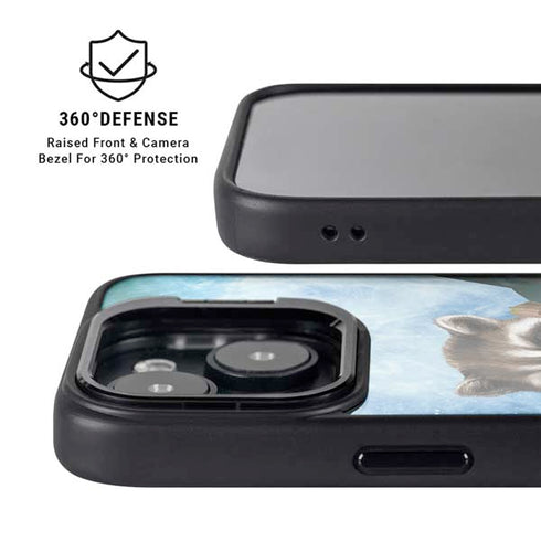 Marvel Rocket and Baby Groot Cosmic Bond iPhone 16 Plus Kickstand Case