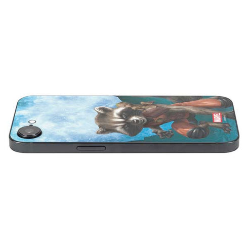 Marvel Rocket and Baby Groot Cosmic Bond iPhone 16e Skin