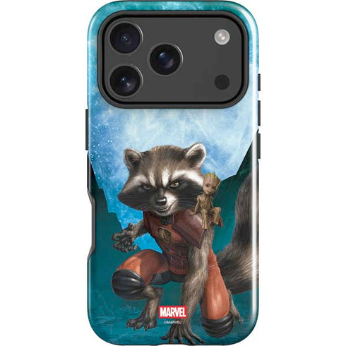 Marvel Rocket and Baby Groot Cosmic Bond iPhone 18 Pro Impact Case