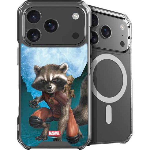 Marvel Rocket and Baby Groot Cosmic Bond iPhone 18 Pro Max MagSafe Case