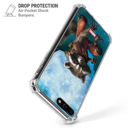 Marvel Rocket and Baby Groot Cosmic Bond iPhone 7/8 Plus Clear Case