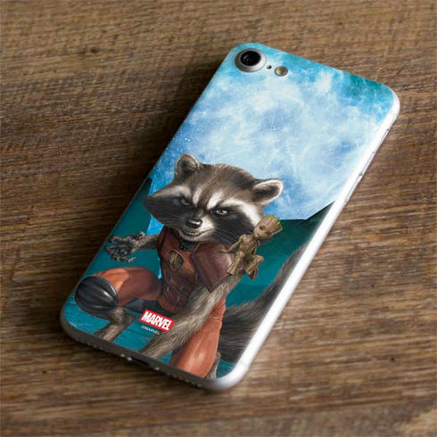 Marvel Rocket and Baby Groot Cosmic Bond iPhone 7 Skin