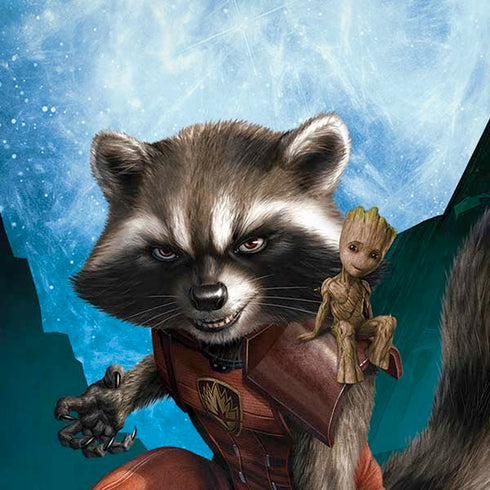 Marvel Rocket and Baby Groot Cosmic Bond iPhone XS Skin