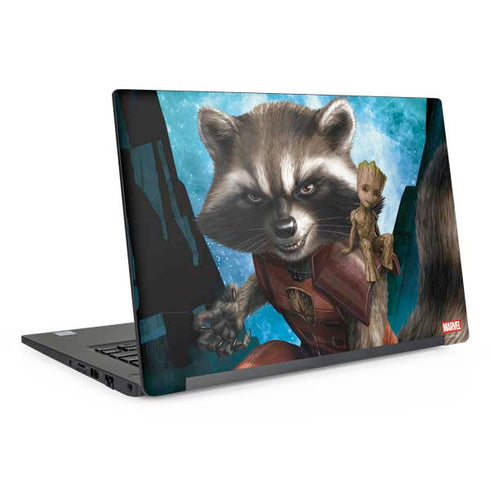 Marvel Rocket and Baby Groot Cosmic Bond Dell Latitude Skin