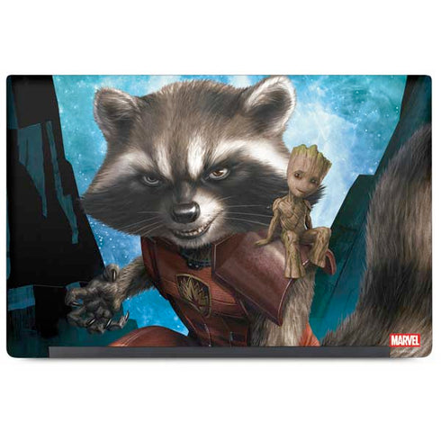 Marvel Rocket and Baby Groot Cosmic Bond Dell Latitude Skin