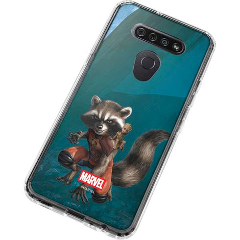 Marvel Rocket and Baby Groot Cosmic Bond LG K51/Q51 Clear Case