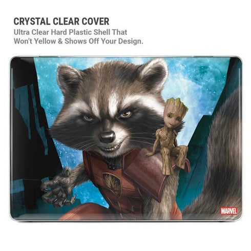 Marvel Rocket and Baby Groot Cosmic Bond MacBook Air 13in M1 (2021) Case plus Skin