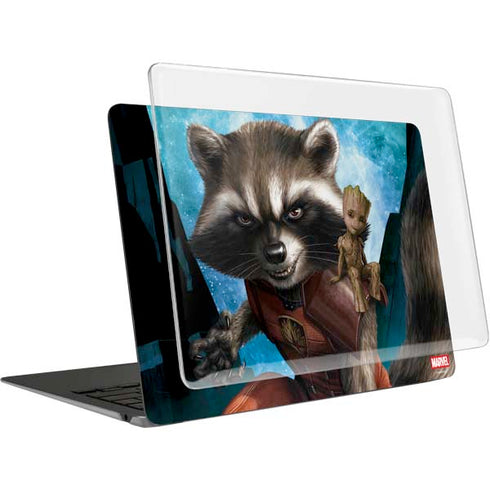 Marvel Rocket and Baby Groot Cosmic Bond MacBook Air 15in (2023-2025) Case plus Skin