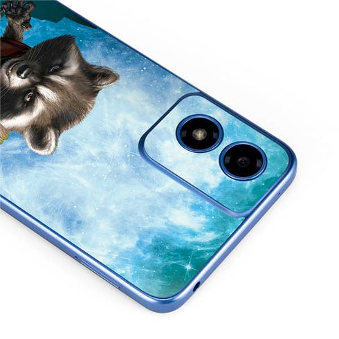 Marvel Rocket and Baby Groot Cosmic Bond Moto G Play 4G (2024) Skin