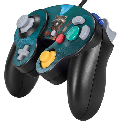 Marvel Rocket and Baby Groot Cosmic Bond Nintendo GameCube Controller Skin