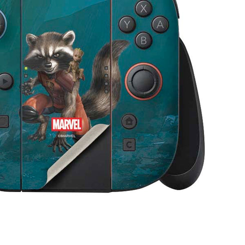 Marvel Rocket and Baby Groot Cosmic Bond Nintendo Switch 2 (2025) Joy-Con Controller Skin