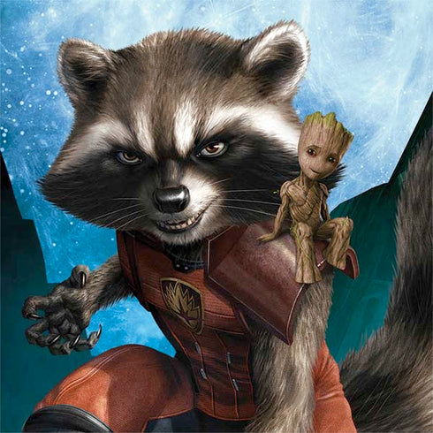 Marvel Rocket and Baby Groot Cosmic Bond Otterbox Commuter Galaxy Skin