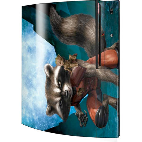 Marvel Rocket and Baby Groot Cosmic Bond Playstation 3 & PS3 Skin