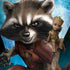 Marvel Rocket and Baby Groot Cosmic Bond PlayStation 4 Gold Wireless Headset Skin