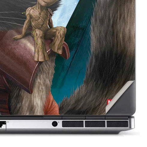 Marvel Rocket and Baby Groot Cosmic Bond Dell Precision Skin