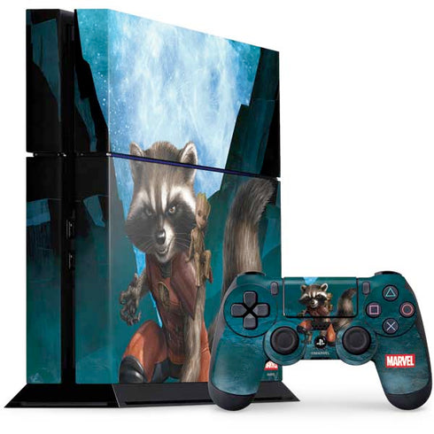 Marvel Rocket and Baby Groot Cosmic Bond PlayStation PS4 Skins