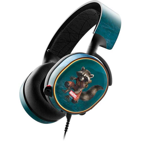 Marvel Rocket and Baby Groot Cosmic Bond SteelSeries Arctis 5 Skin