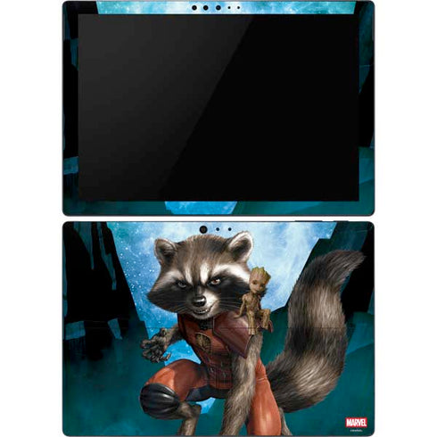 Marvel Rocket and Baby Groot Cosmic Bond Surface Pro 6 Skin