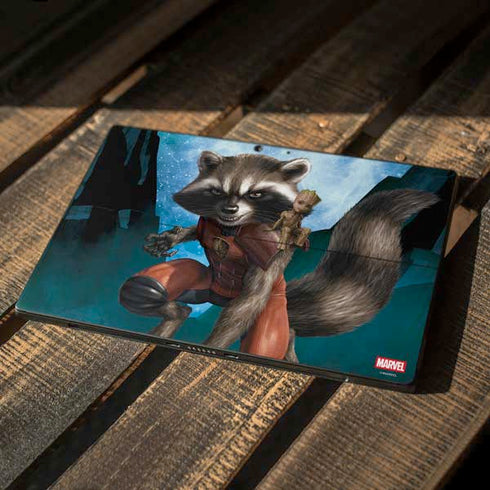 Marvel Rocket and Baby Groot Cosmic Bond Surface Pro 7 Skin