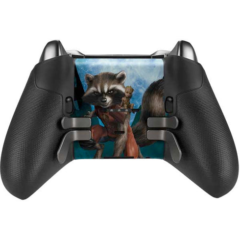 Marvel Rocket and Baby Groot Cosmic Bond Xbox Elite Wireless Controller Series 2 Skin