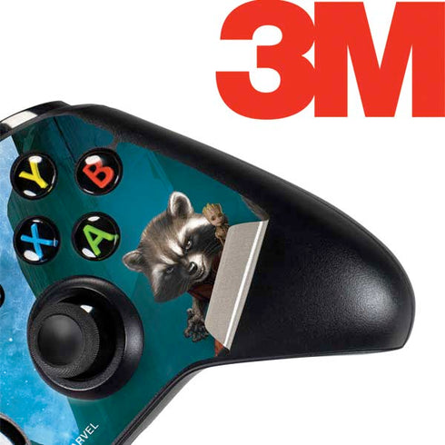 Marvel Rocket and Baby Groot Cosmic Bond Xbox One Controller Skin