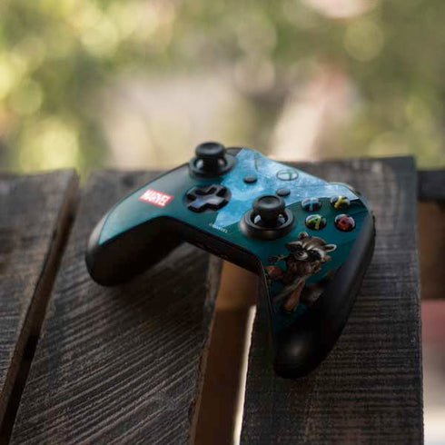Marvel Rocket and Baby Groot Cosmic Bond Xbox One X Controller Skin