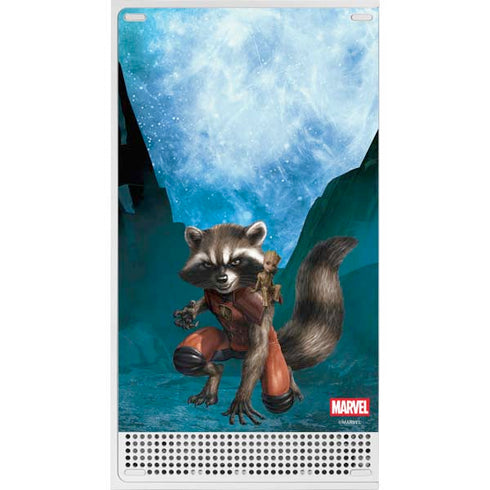 Marvel Rocket and Baby Groot Cosmic Bond Xbox Series S Console Skin